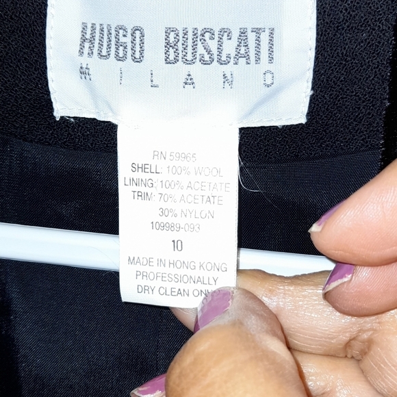 HUGO BISCATI  JACKET NWOT WITH VELVET TRIMS - Picture 2 of 10